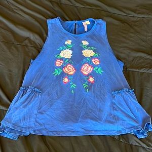 Rose tank top
